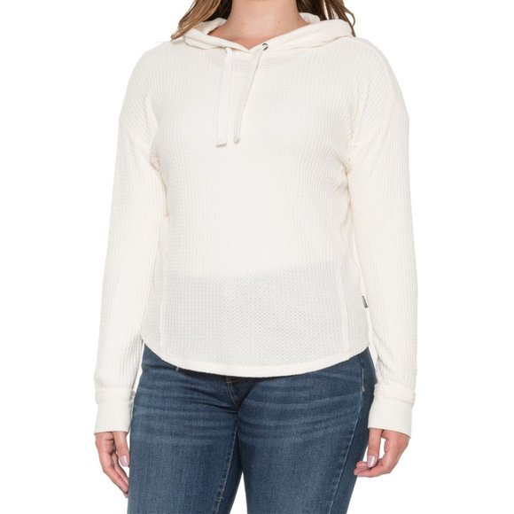 NEW Eddie Bauer Everett Waffle-Knit Hoodie   Ebony 161sn - Picture 3 of 5